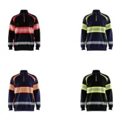 Felpa da Lavoro Blaklader alta visibilità 100% cotone zip intera 355111588933L