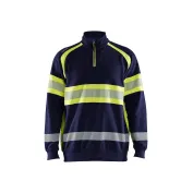 Felpa da Lavoro Blaklader alta visibilità 100% cotone zip intera 355111588933L