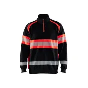 Felpa da Lavoro Blaklader alta visibilità 100% cotone zip intera 355111588933L