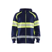 Felpa da Lavoro Blaklader alta visibilità 100% cotone zip intera con capuccio 355211588933L Felpa da Lavoro Blaklader alta visibilità 100% cotone zip intera con capuccio 355211588933L