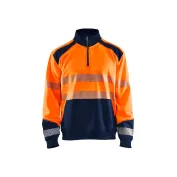 Felpa da Lavoro Blaklader alta visibilità mezza zip 355625283389L Felpa da Lavoro Blaklader alta visibilità mezza zip 355625283389L