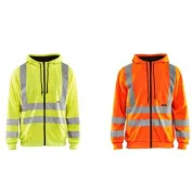 Felpa da lavoro con cappuccio zip intera Blaklader alta visibilità 334619743300L