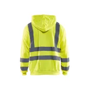 Felpa da lavoro con cappuccio zip intera Blaklader alta visibilità 334619743300L