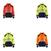 Felpa da lavoro con cappuccio zip intera Blaklader alta visibilità 354625283389L