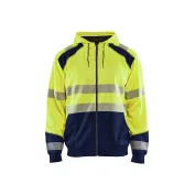 Felpa da lavoro con cappuccio zip intera Blaklader alta visibilità 354625283389L