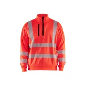 Felpa da lavoro mezza zip Blaklader alta visibilità 356425383300L