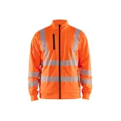 Felpa da lavoro zip intera Blaklader alta visibilità 356325383300L