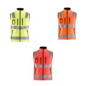 Gilet da Lavoro Alta Visibilità Blaklader Softshell multitasche 304925173300L