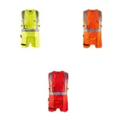 Gilet da Lavoro Alta Visibilità multitasche Blaklader zip intera 302718043300L