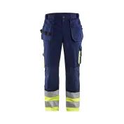 Pantaloni da lavoro alta visibilità Multitasche Blaklader High VIS 100% cotone 152913708833C50