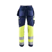 Pantaloni da Lavoro Alta Visibilità Stretch Multitasche 100% Cotone Blaklader Lady 719613708833C42