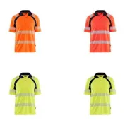Polo da Lavoro Alta Visibilità Blaklader protezione raggi UV maniche corte 359510133389L