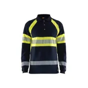 Polo da Lavoro manica lunga Blaklader alta visibilità multinorma ignifugo antistatico 343817418933L