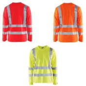 T-Shirt da Lavoro Alta Visibilità Blaklader protezione raggi UV maniche lunghe 338110703300L T-Shirt da Lavoro Alta Visibilità Blaklader protezione raggi UV maniche lunghe 338110703300L