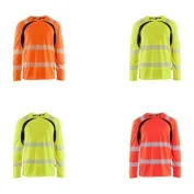 T-Shirt da Lavoro Alta Visibilità Blaklader protezione raggi UV maniche lunghe 359910133389L T-Shirt da Lavoro Alta Visibilità Blaklader protezione raggi UV maniche lunghe 359910133389L
