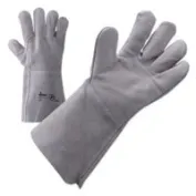 Guanti da lavoro in Pelle crosta di Groppone , manichetta 14 cm - ART. 41 - coppia