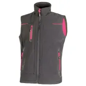 Gilet da Lavoro Multitasche Softshell Stretch Elasticizzato U-Power Universe Donna