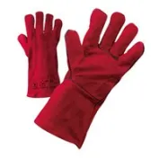 Guanti in Pelle Crosta Groppone forma americana - Anticalore ideale per saldatori - COPPIA