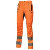 Pantaloni da Lavoro Softshell Stretch Elasticizzati Alta Visibilità Multitasche U-Power Ren