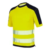T-Shirt Alta Visibilità con bande segmentate termosaldate Issa Line HV 08186N