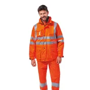 Giaccone da lavoro multitasche impermeabile antivento invernale alta visibilità Logica REGALHV/A-L