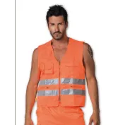Gilet da lavoro multitasche alta visibilità Logica 840HV-L