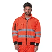 Giubbotto da lavoro invernale multitasche impermeabile alta visibilità Logica SUMMITHV/A-L