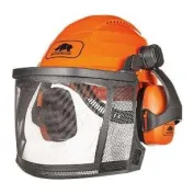 Kit Forestale Elmetto Cuffia Visiera in rete e calotta da Lavoro Logica ROCKMAN