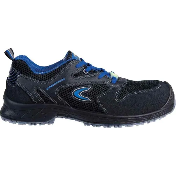 Scarpe Antinfortunistiche Cofra New Dachdecker O3 SRC – Pelle Italiana, Suola Antiscivolo, Misura 43 Blu