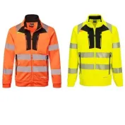 Felpa da Lavoro DX4 Alta Visibilità Zip intera Portwest DX477