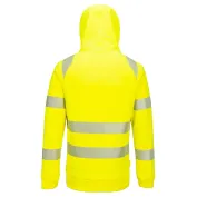 Felpa da Lavoro DX4 Alta Visibilità con Capuccio Mezza Zip Portwest DX482
