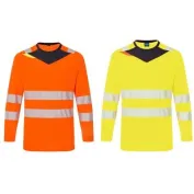 T-Shirt da Lavoro Alta Visibilità Manica Lunga Portwest DX416