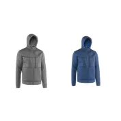 Felpa da Lavoro Stretch con Capuccio Zip Intera Multitasche Sottozero Diver I0440