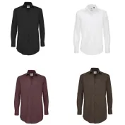 Camicia Da Lavoro Black Tie LSL Manica Lunga B&C Collection - BCSMP21 Camicia Da Lavoro Black Tie LSL Manica Lunga B&C Collection - BCSMP21