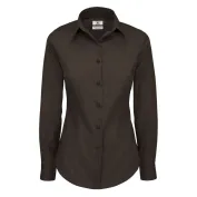 Camicia Da Lavoro Black Tie LSL Stretch da Donna B&C Collection - BCSWP23