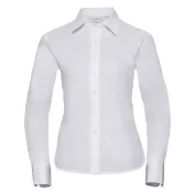 Camicia Da Lavoro Classica a Maniche Lunghe in Twill da Donna Russell - JE936M