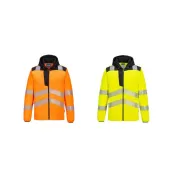 Giacca da Lavoro Alta Visibilità Multitasche con Cappuccio Portwest PW335