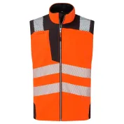 Gilet da Lavoro Alta Visibiltà Multitasche Softshell Antivento Impermeabile Portwest PW325