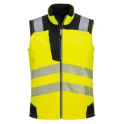 Gilet da Lavoro Alta Visibiltà Multitasche Softshell Antivento Impermeabile Portwest PW325