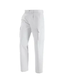 Pantaloni da lavoro multitasche GB Neri Siena - colore bianco