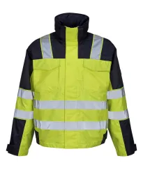 Giacca da Lavoro Alta Visibilità Antivento Impermeabile Multitasche Genova Mascot 05023-880