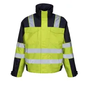 Giacca da Lavoro Alta Visibilità Antivento Impermeabile Multitasche Genova Mascot 05023-880