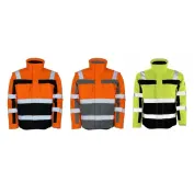 Giacca da Lavoro Alta Visibilità Multitasche Antivento Idrorepellente Impermeabile Loreto Mascot 09335-880