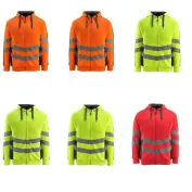 Felpa da Lavoro Alta Visibilità Zip Intera con Cappuccio Corby Mascot 50138-932