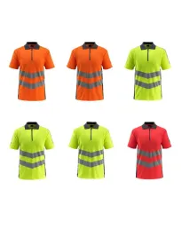 Polo da Lavoro Mezza Zip Alta visibilità Murton Mascot 50130-933