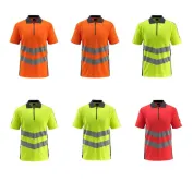 Polo da Lavoro Mezza Zip Alta visibilità Murton Mascot 50130-933