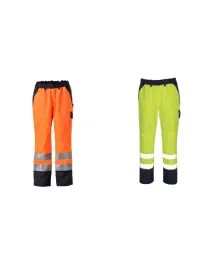 Pantaloni da Lavoro Alta Visibilità Multitasche Impermeabile Linz Mascot 07090-880
