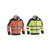 Giubbotto da Lavoro Alta Visibilità Softshell Multitasche Invernale Zip Intera con Cappuccio P&P Loyal Bright GGX1R 411