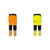 Pantaloni da Lavoro Alta Visibilità Multitasche Impermeabili Stretch da Donna Portwest T141