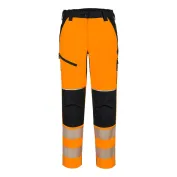 Pantaloni da Lavoro Alta Visibilità Multitasche Impermeabili Stretch da Donna Portwest T141